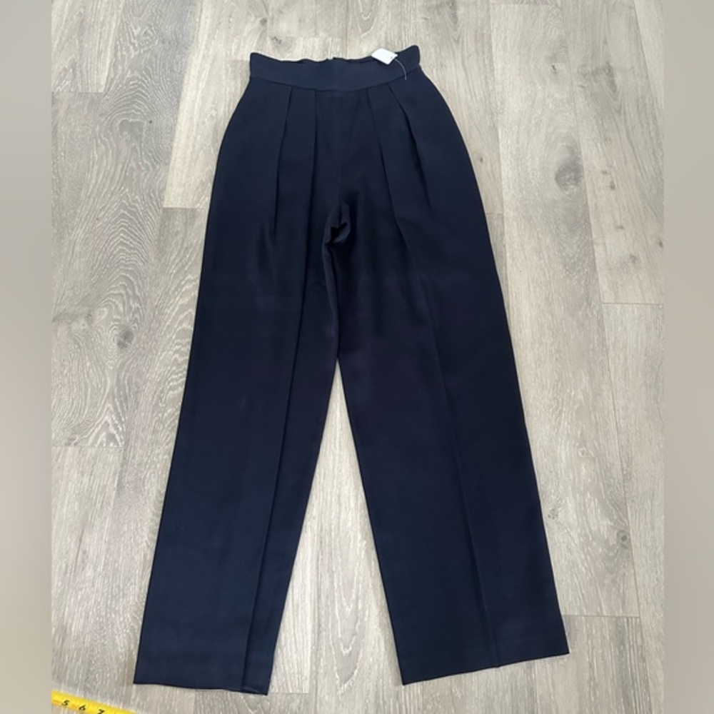 Sylvia Hiesel pleated Navy Pants